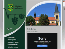 Tablet Screenshot of mestozbysov.cz